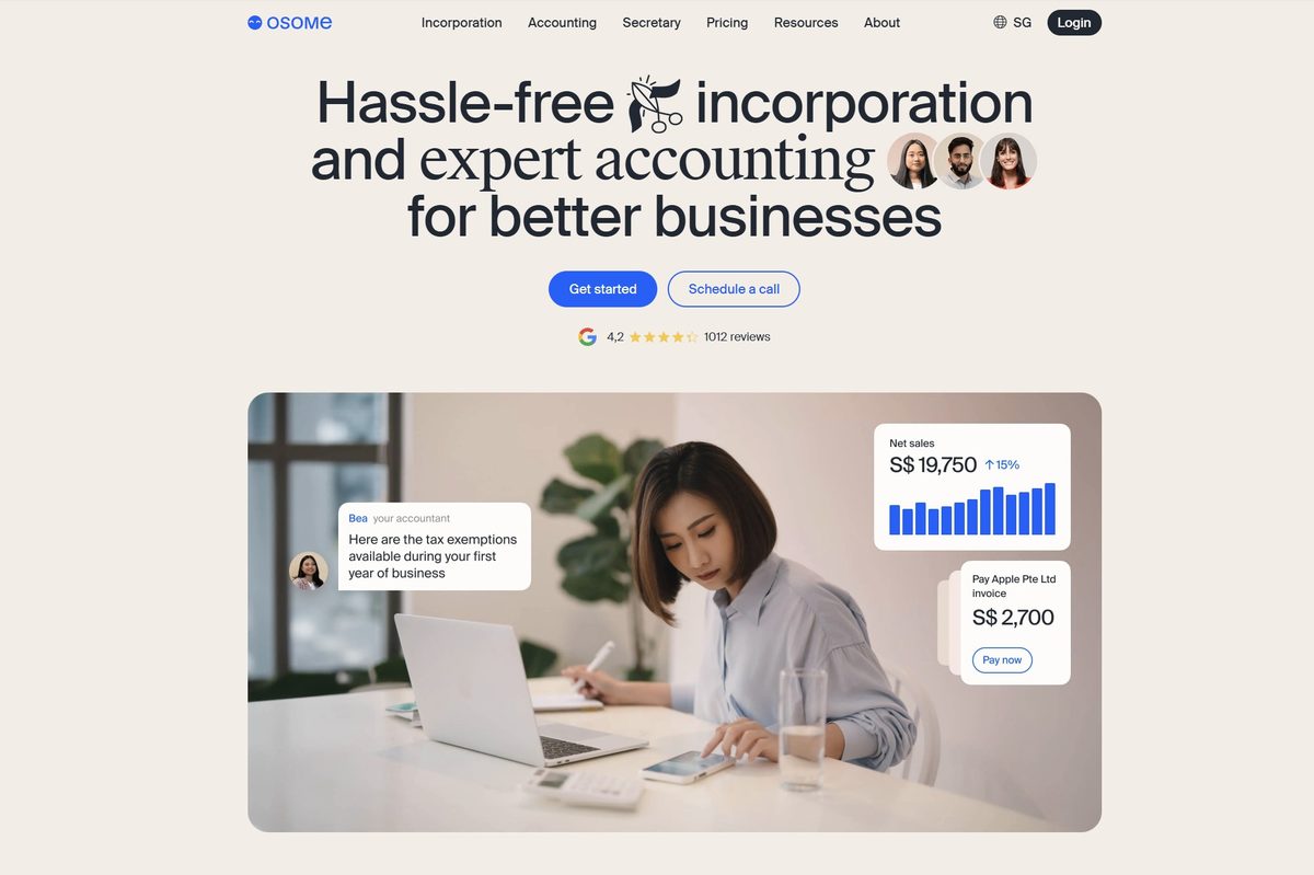 Osome homepage