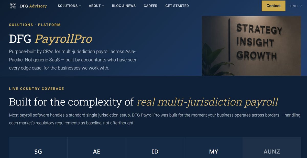 DFG Advisory homepage