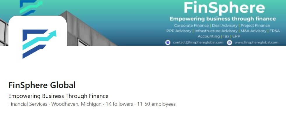 FinSphere Global homepage