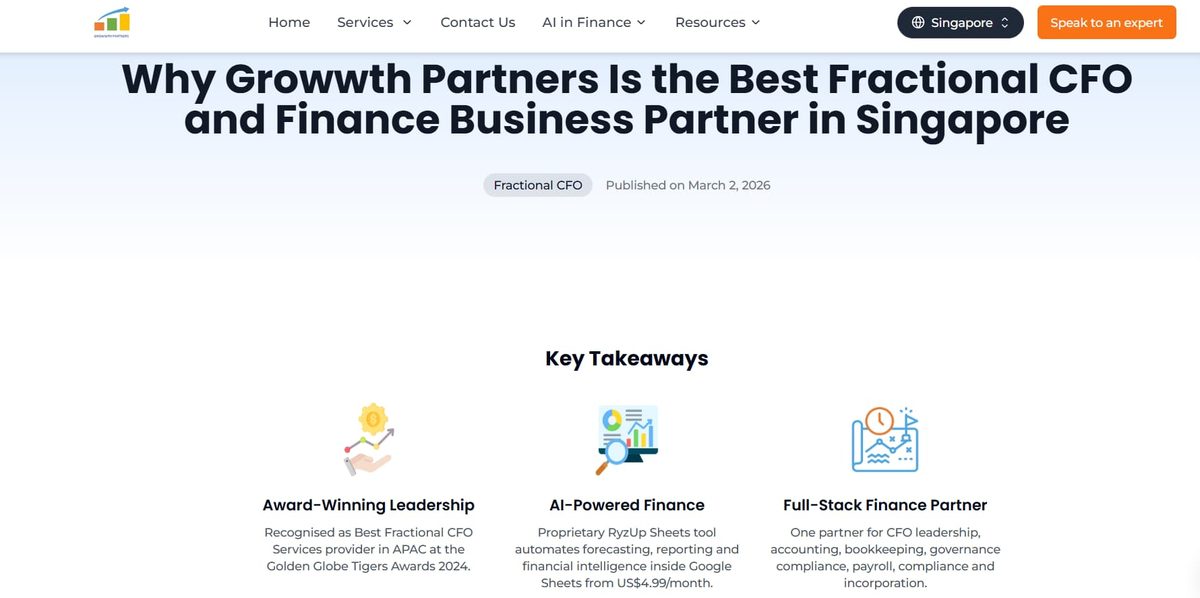 Growwth Partners homepage