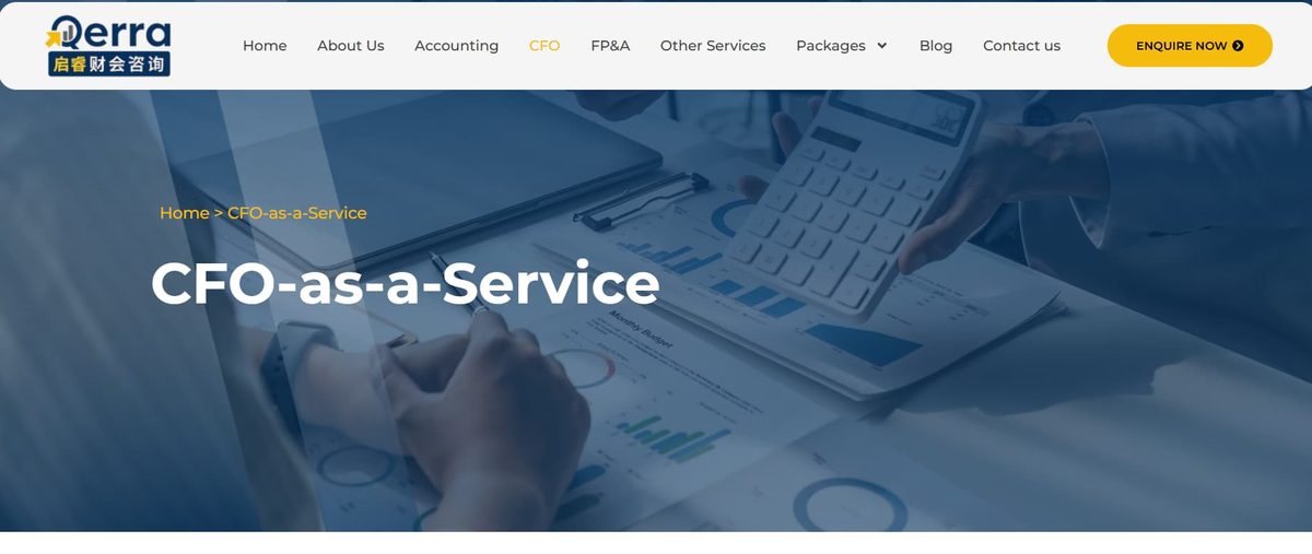Qerra Advisory homepage